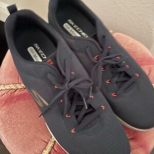 Skechers Navy and Orange Sneakers